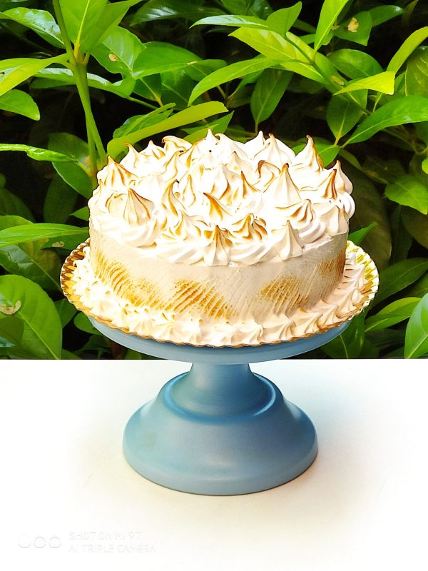Tarta con Merengue Italiano Sin Proteína Leche